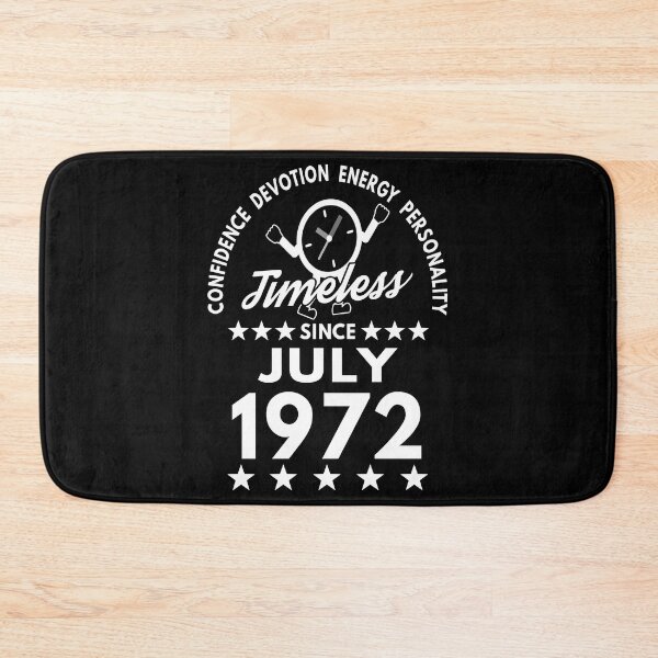 Item preview, July Birthday Timeless Person -1972 - White Text designed and sold by MoonsmileProd.
