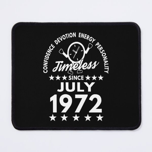 Item preview, July Birthday Timeless Person -1972 - White Text designed and sold by MoonsmileProd.