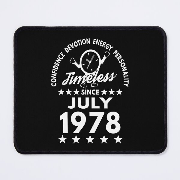 Item preview, July Birthday Timeless Person -1978 - White Text designed and sold by MoonsmileProd.