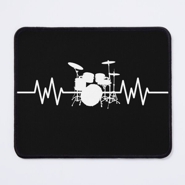 Item preview, Drum Heartbeat (White Print) designed and sold by FinishYourSong.