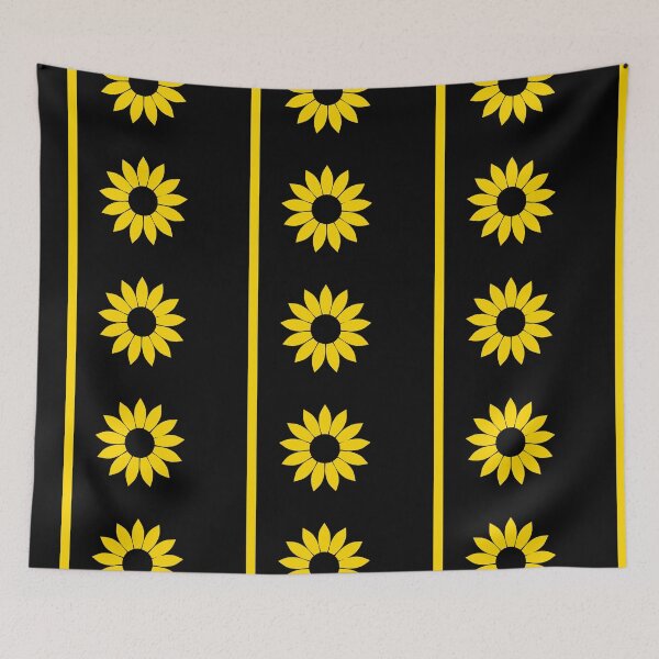 Item preview, Black and Gold Kansas Ancap / Voluntarist Sunflower  designed and sold by American-Ancap.