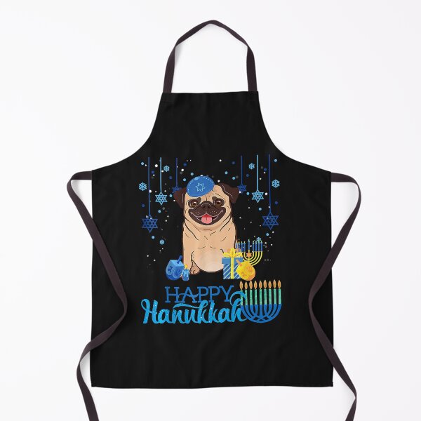 Artikelvorschau, Jewish Pug Dog Menorah Hat Chanukah Hanukkah Jewish Xmas Pre entworfen und verkauft von Nena12312.