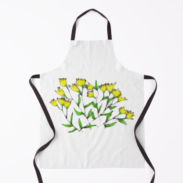 Item preview, Floral yellow pattern designed and sold by cuprum.