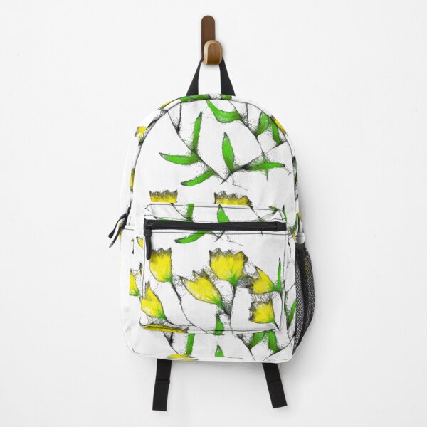 Item preview, Floral yellow pattern designed and sold by cuprum.