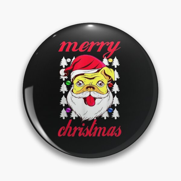 Artikelvorschau, Merry Christmas Pug Dog Holiday Funny Dog Owner Pug Lover entworfen und verkauft von Nena12312.
