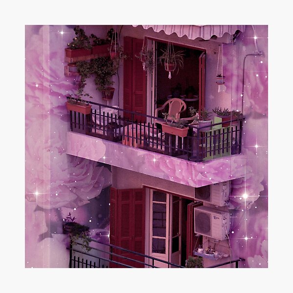 Blossoming Beirut Balconies Photographic Print