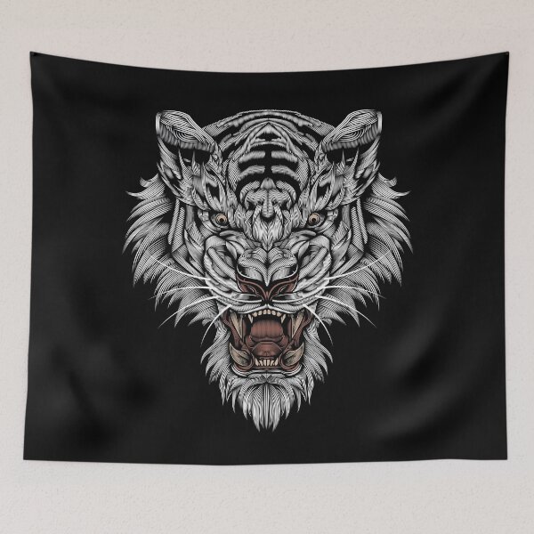 Item preview, White Tiger Head designed and sold by hockeng.