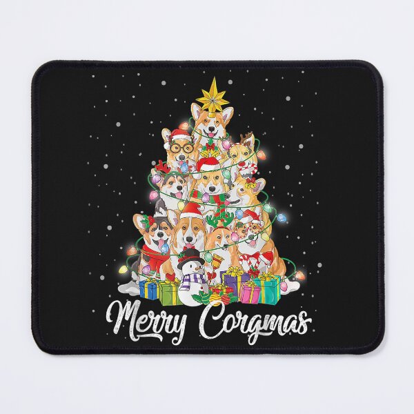 Item preview, Merry Corgmas Corgi Christmas Tree Fairy Lights Dog Lover designed and sold by Nena12312.