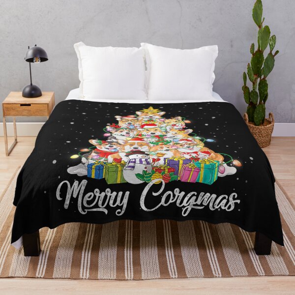 Item preview, Merry Corgmas Corgi Christmas Tree Fairy Lights Dog Lover designed and sold by Nena12312.