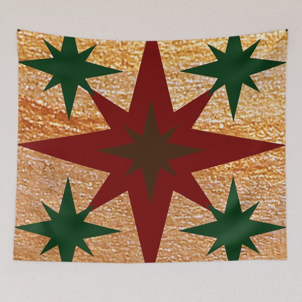 Item preview, Red, Green and Gold Star Design 2 designed and sold by Ric1926.