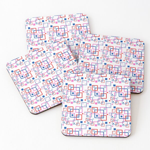 Item preview, Bright and beautiful geomatric square shape pattern designed and sold by Trianglegreen.