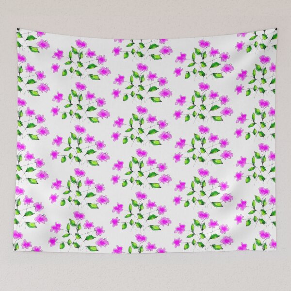 Item preview, Floral pink pattern designed and sold by cuprum.
