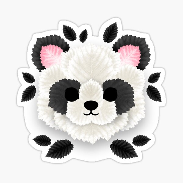 Item preview, Panda of leaves designed and sold by NemiMakeit.