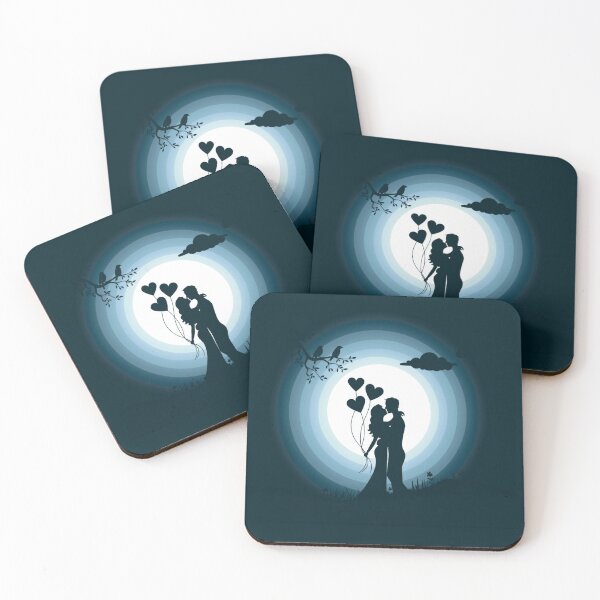 Item preview, Couple love feel Graphic landscape vactor Art  designed and sold by Tshirtstory.