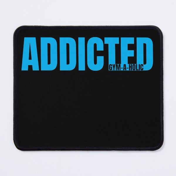 Item preview, ADDICTED Gym-A-holic Baby Blue designed and sold by HeavyLiftGift.