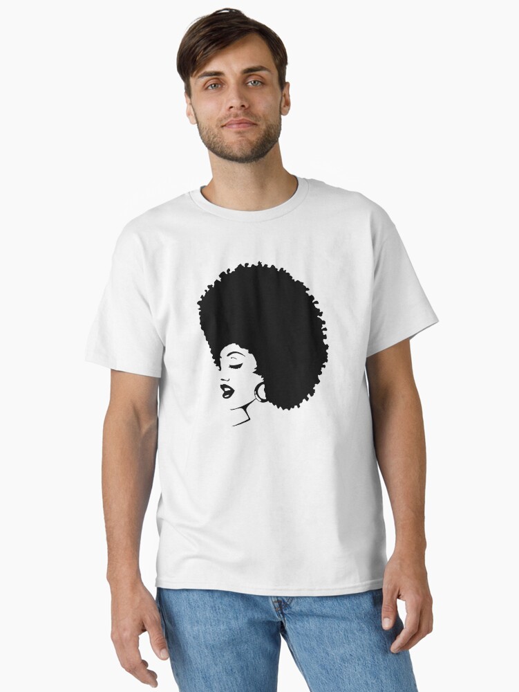 Thumbnail 1 of 7, Classic T-Shirt, Love Black Hair designed and sold by sourceoflife.