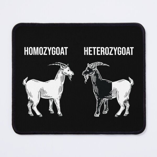 Item preview, Heterozygoats Genetic Humor biology Allele nerd designed and sold by woodesigner.