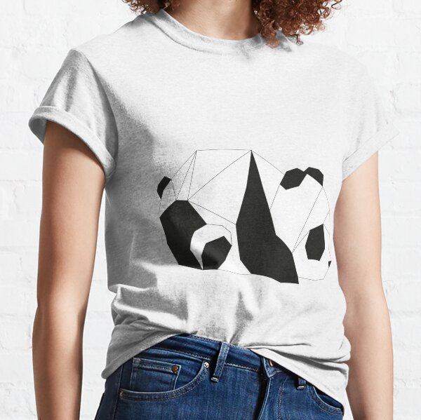 Panda geométrico Camiseta clásica