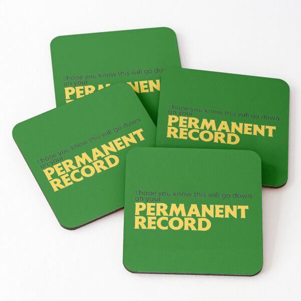 Item preview, I hope you know this will go down on your Permanent Record (black)   designed and sold by JohnsonGraham.