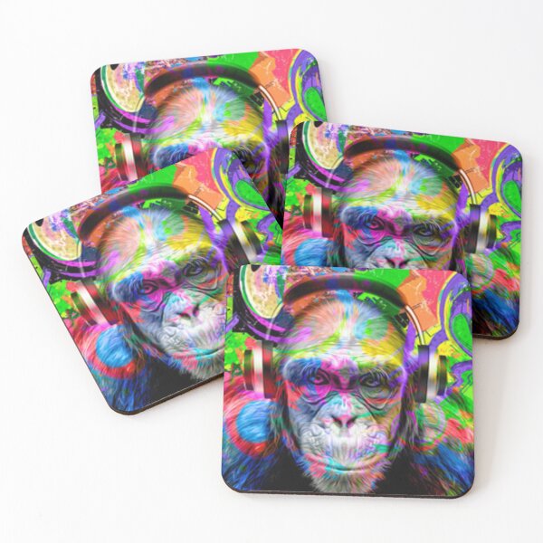 Item preview, Colorful artistic monkey designed and sold by Dbanksdesign.