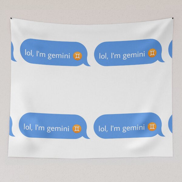 Item preview, lol I am gemini designed and sold by Textcallout.