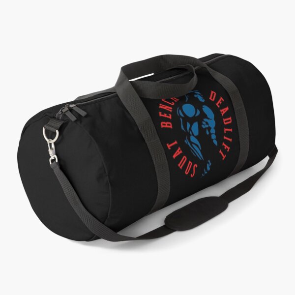 Item preview, SQUAT BENCH DEADLIFT Jacked Red/NavyBlue designed and sold by HeavyLiftGift.
