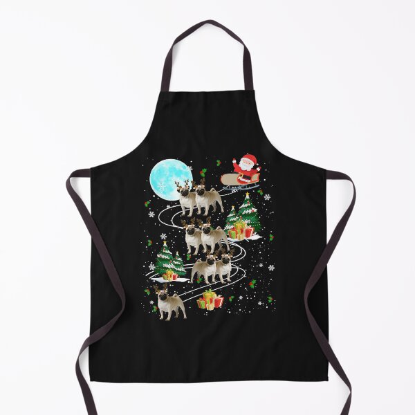 Item preview, Santa Riding Pug Sleigh Christmas Pug Reindeer designed and sold by Nena12312.