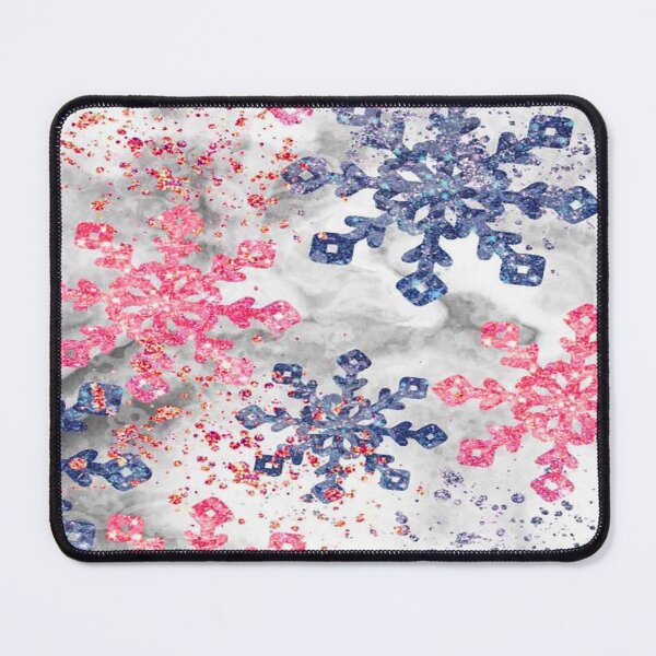 Item preview, Cute pink and blue snowflakes designed and sold by PrettyDesigner.