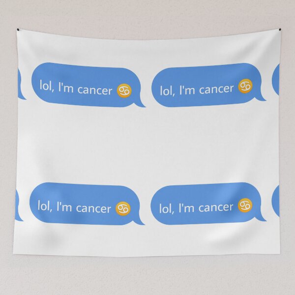 Item preview, lol I am cancer designed and sold by Textcallout.