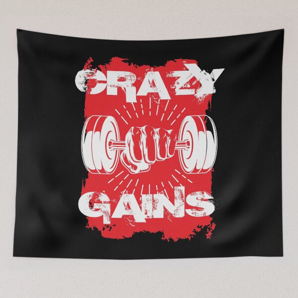 Item preview, Crazy gains - Nothing beats the feeling of power that weightlifting, powerlifting and strength training it gives us! A beautiful vintage design representing body positivity! designed and sold by crazycollective.
