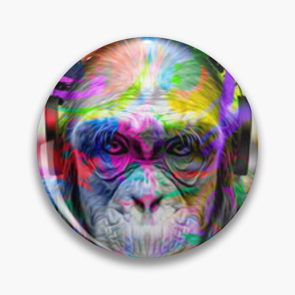 Item preview, Colorful artistic monkey designed and sold by Dbanksdesign.