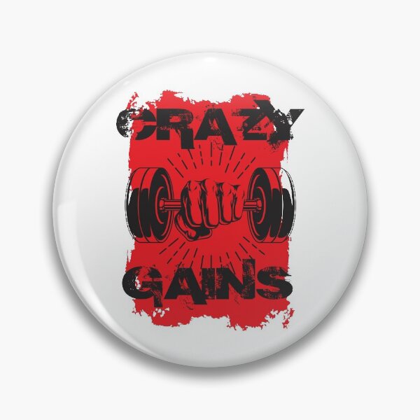 Item preview, Crazy gains - Nothing beats the feeling of power that weightlifting, powerlifting and strength training it gives us! A beautiful vintage design representing body positivity! designed and sold by crazycollective.