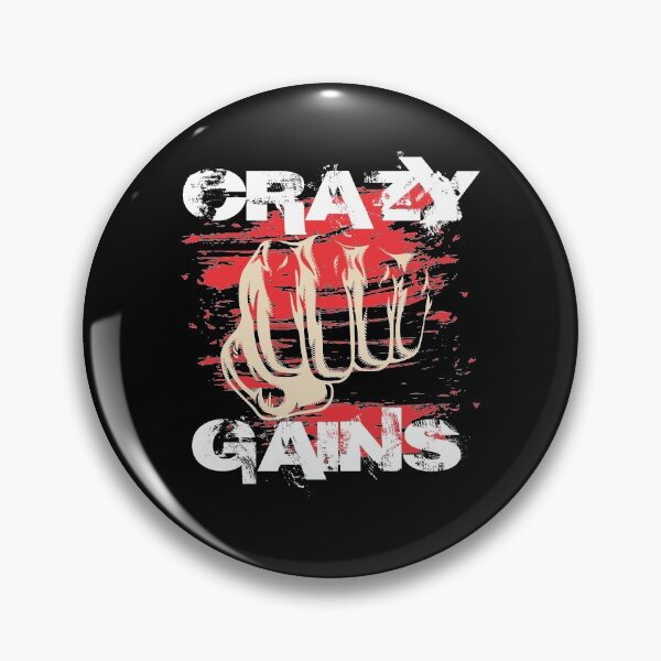 Item preview, Crazy gains - Nothing beats the feeling of power that weightlifting, powerlifting and strength training it gives us! A beautiful vintage design representing body positivity! designed and sold by crazycollective.