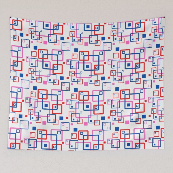 Item preview, Bright and beautiful geomatric square shape pattern designed and sold by Trianglegreen.