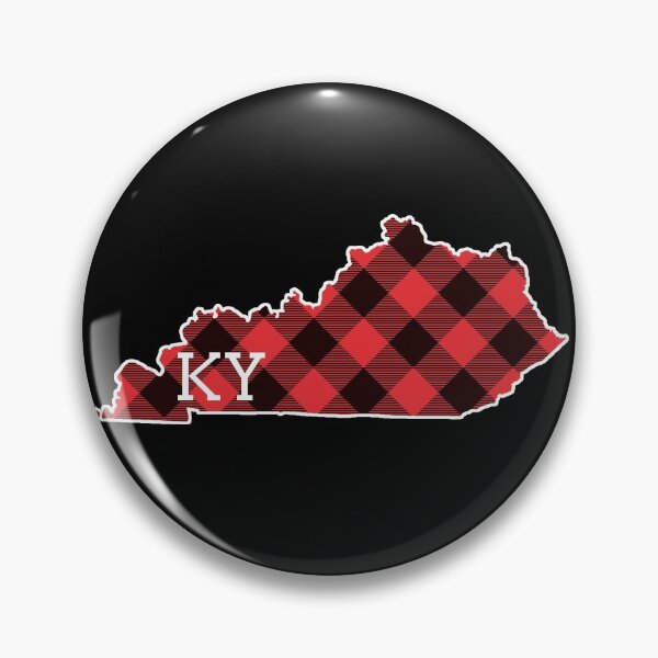 Artikelvorschau, KY Kentucky State Map Buffalo Plaid Christmas KY Kentucky Gear entworfen und verkauft von DynamicDesign.