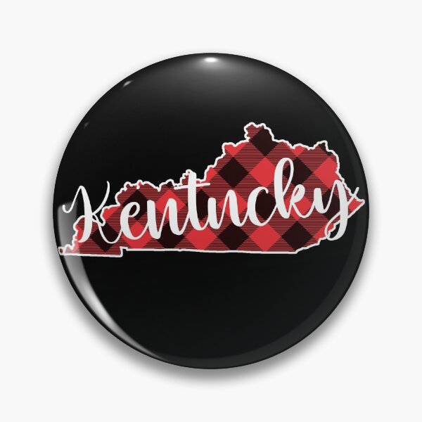 Artikelvorschau, Kentucky State Map Buffalo Plaid Christmas KY Kentucky Gear entworfen und verkauft von DynamicDesign.