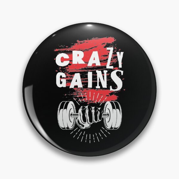Item preview, Crazy gains - Nothing beats the feeling of power that weightlifting, powerlifting and strength training it gives us! A beautiful vintage design representing body positivity! designed and sold by crazycollective.
