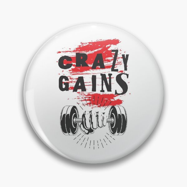 Item preview, Crazy gains - Nothing beats the feeling of power that weightlifting, powerlifting and strength training it gives us! A beautiful vintage design representing body positivity! designed and sold by crazycollective.