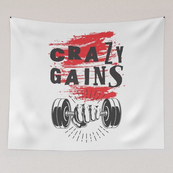 Item preview, Crazy gains - Nothing beats the feeling of power that weightlifting, powerlifting and strength training it gives us! A beautiful vintage design representing body positivity! designed and sold by crazycollective.