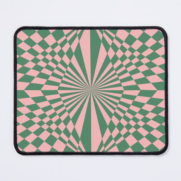 Item preview, Op Art - Checked diamond - Green, Light Pink - Winter 2021 collection designed and sold by DiemConcept.