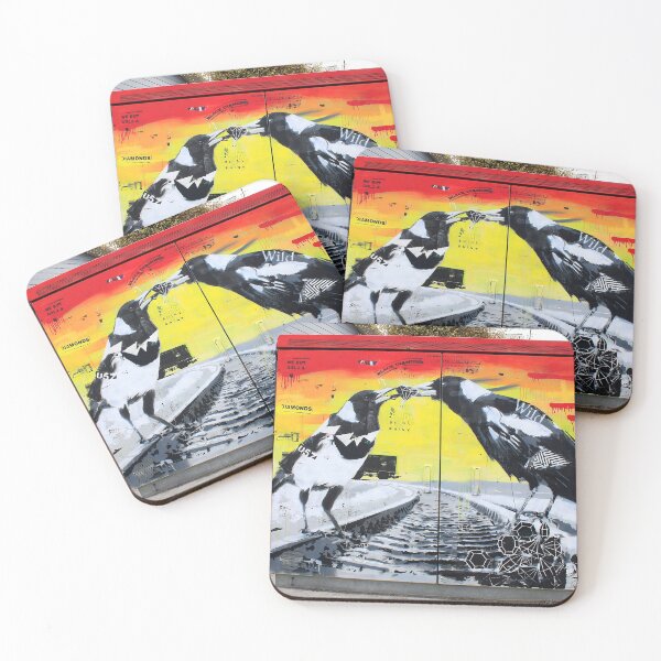 Item preview, Chorus Cabinet Art - Black Diamond Magpies designed and sold by Phil Le Cren.