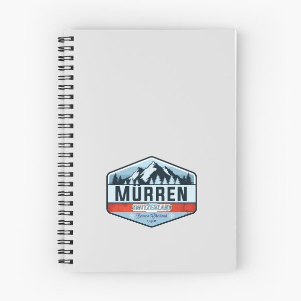 Item preview, Murren Ski Switzerland Skiing Alps Sticker T-Shirt 01 designed and sold by OuterShellUK.