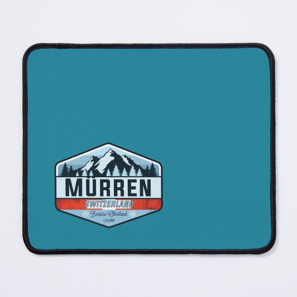 Item preview, Murren Ski Switzerland Skiing Alps Sticker T-Shirt 01 designed and sold by OuterShellUK.