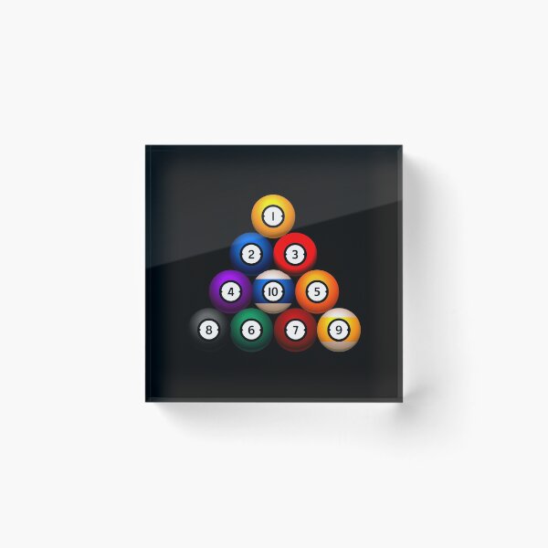 Item preview, TEN BALL BILLIARD GAME designed and sold by diego75bcn.
