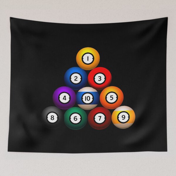 Item preview, TEN BALL BILLIARD GAME designed and sold by diego75bcn.