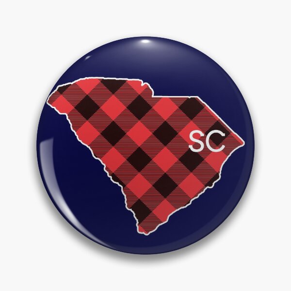 Artikelvorschau, SC South Carolina State Map Buffalo Plaid Christmas SC Gear entworfen und verkauft von DynamicDesign.