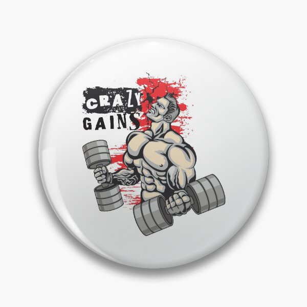 Item preview, Crazy gains - Nothing beats the feeling of power that weightlifting, powerlifting and strength training it gives us! A beautiful vintage design representing body positivity! designed and sold by crazycollective.