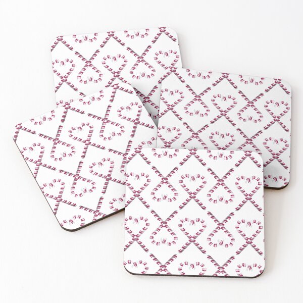 Item preview, Candy Cane Heart Pattern designed and sold by wolfkin-design.