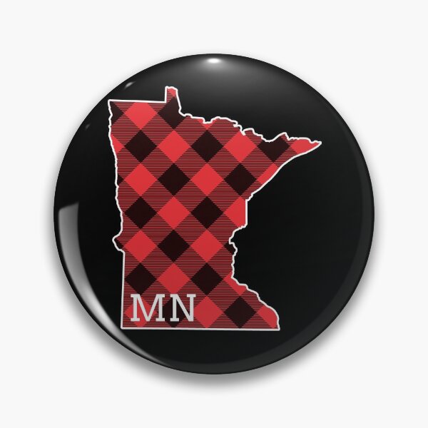 Artikelvorschau, MN Minnesota State Map Buffalo Plaid Christmas MN Minnesota Gear entworfen und verkauft von DynamicDesign.