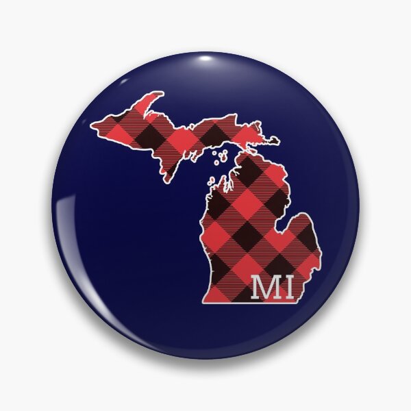 Artikelvorschau, MI State Of Michigan Map Buffalo Plaid Christmas MI Michigan Gear entworfen und verkauft von DynamicDesign.